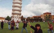 Pisa Tower. Everybody was Kung-Fu fighting.