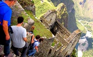 When you build the steps with your bricks. Machu Picchu stairs.