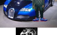 Bugatti Veyron and master of Photoshop